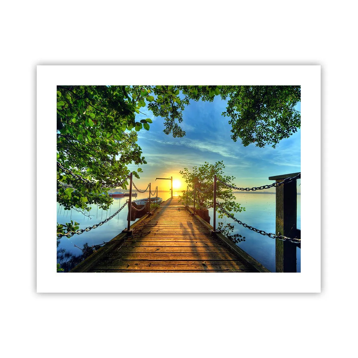 Plakat - Mod vest ved vandet - 50x40 cm