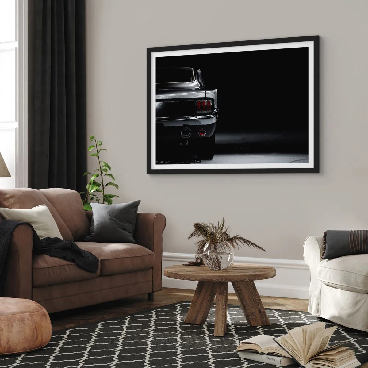 Plakat i sort ramme - Klassisk charme - 70x50 cm
