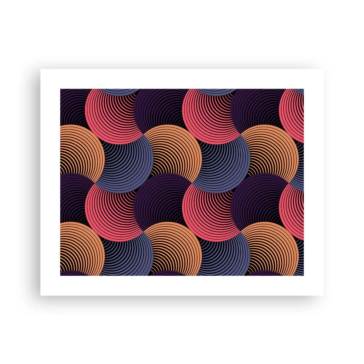 Plakat - I en cirkulær rytme - 50x40 cm