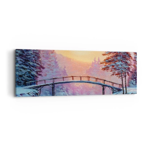 Lærredstryk - Billede på lærred - De fire årstider - vinter - 90x30 cm