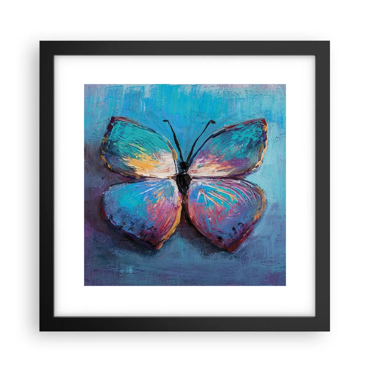 Plakat i sort ramme - I sin fulde pragt - 30x30 cm