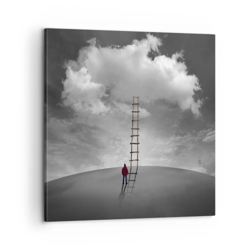 Lærredstryk - Billede på lærred - Alt er muligt - 60x60 cm