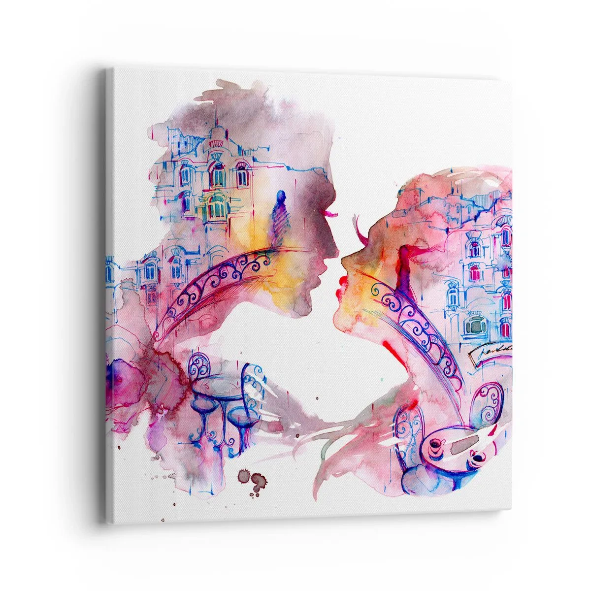 Lærredstryk - Billede på lærred - Sukkenes hemmelige bro - 40x40 cm