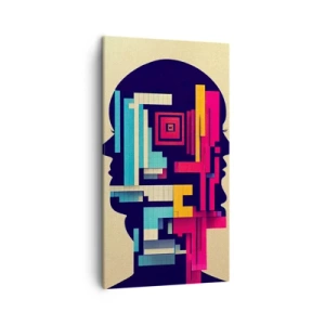 Lærredstryk - Billede på lærred - Nye slips - 45x80 cm