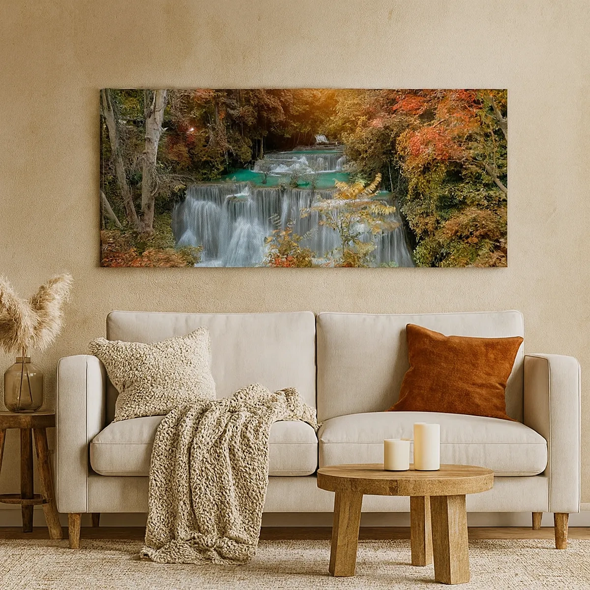 Lærredstryk - Billede på lærred - Skovens skjulte skat - 30x30 cm