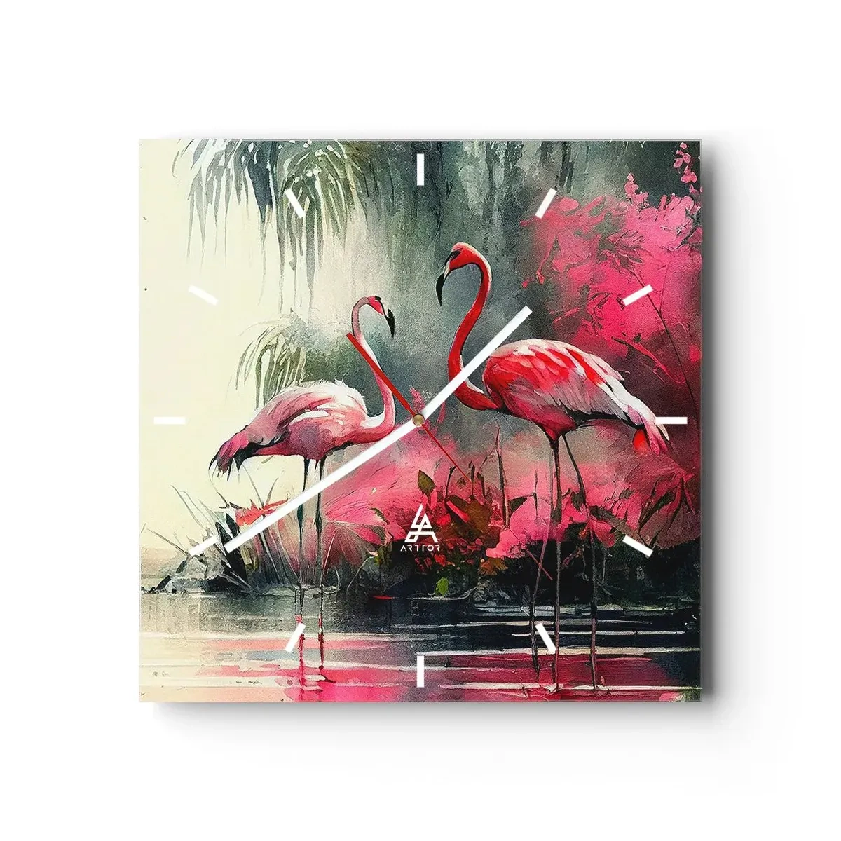 Vægur, Uret - En lektion i naturlig charme - 40x40 cm