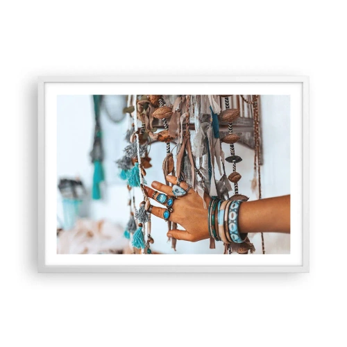 Plakat i hvid ramme - Lokale skatte - 70x50 cm