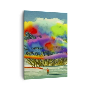 Lærredstryk - Billede på lærred - Giv liv til denne verden - 50x70 cm