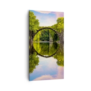 Lærredstryk - Billede på lærred - På mødet mellem to verdener - 55x100 cm