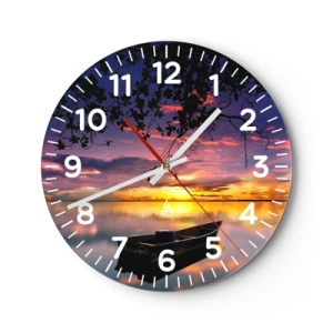 Vægur, Uret - "Det ser ud til, at du hænger midt på himlen..." - 40x40 cm