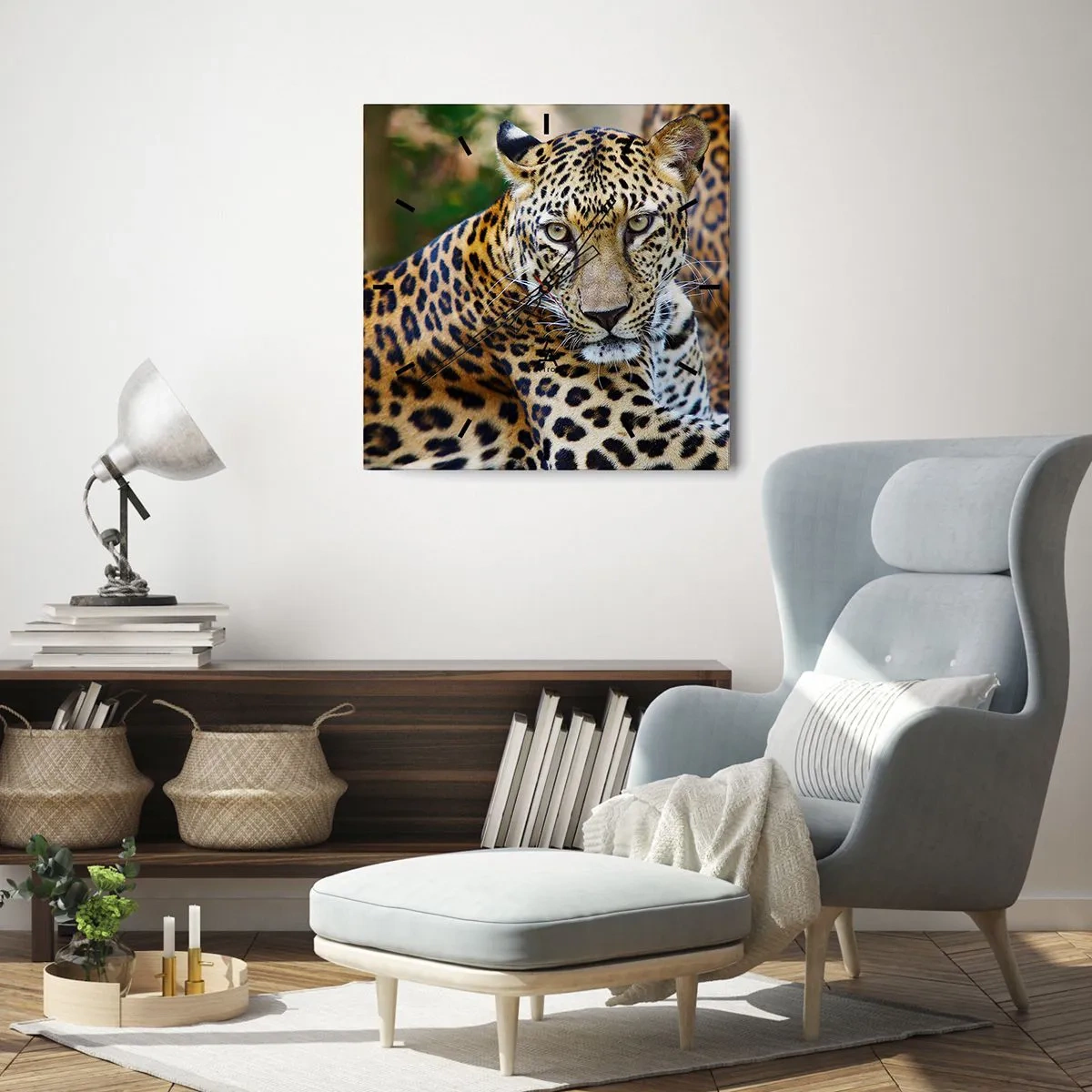 Vægur, Uret - Vild og rolig - 40x40 cm