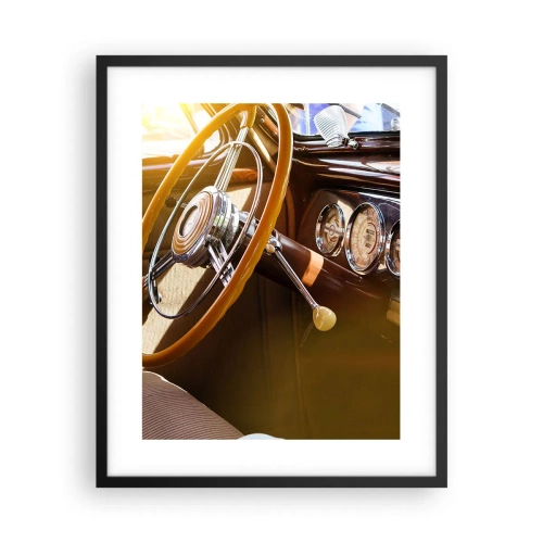 Plakat i sort ramme - Et pust af luksus fra fortiden - 40x50 cm