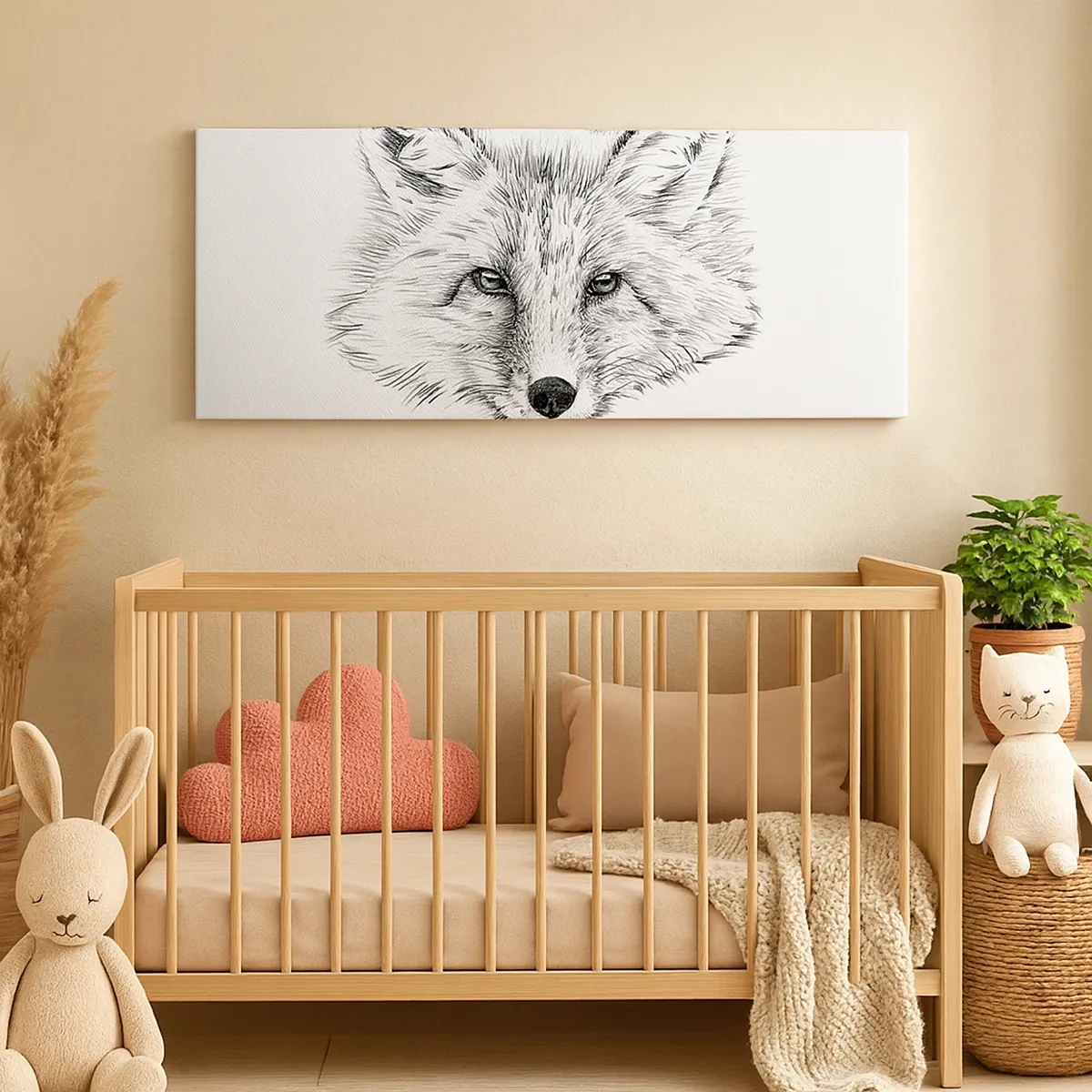 Lærredstryk - Billede på lærred - Kan disse øjne lyve? - 30x30 cm