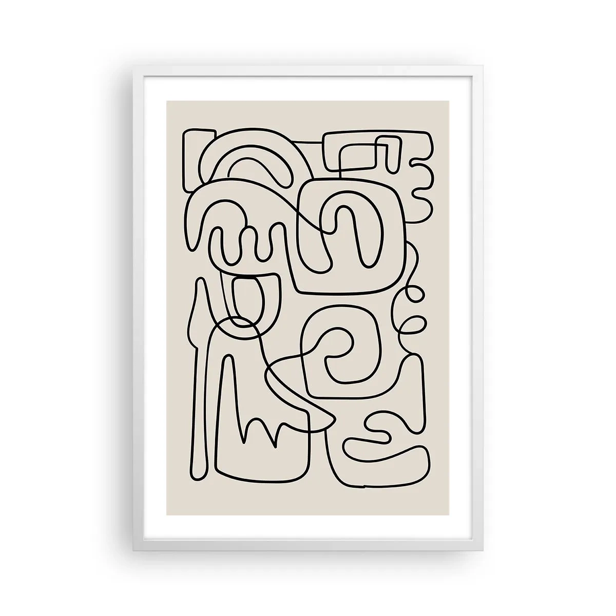 Plakat i hvid ramme - På sporet - 50x70 cm