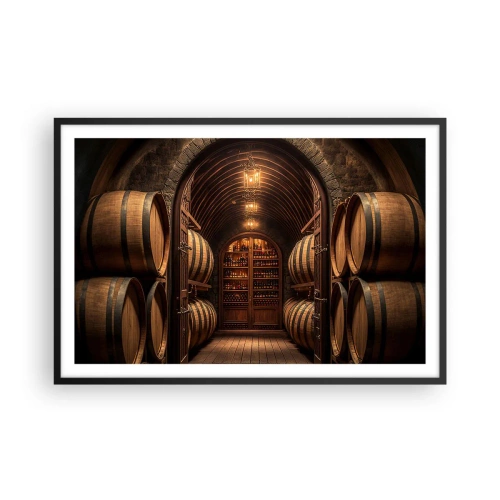 Plakat i sort ramme - Atmosfærisk kælder - 91x61 cm