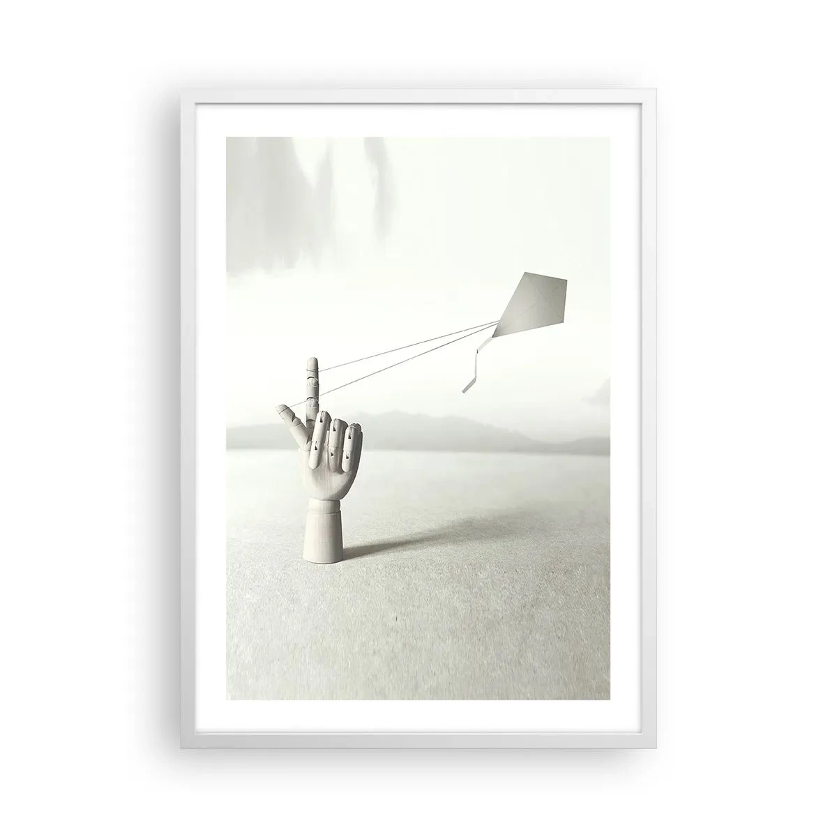 Plakat i hvid ramme - Styrkeprøve - 50x70 cm