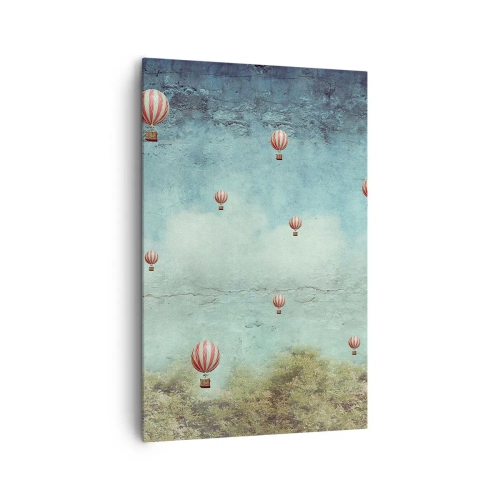 Lærredstryk - Billede på lærred - Fri fra livets travlhed og travlhed - 80x120 cm