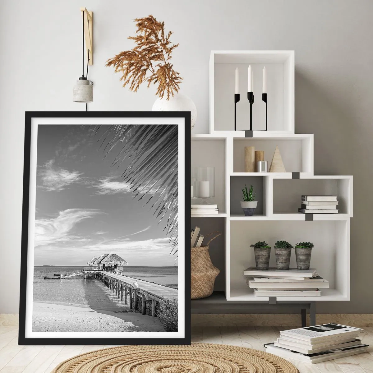 Plakat i sort ramme - Et minde eller en drøm? - 30x40 cm