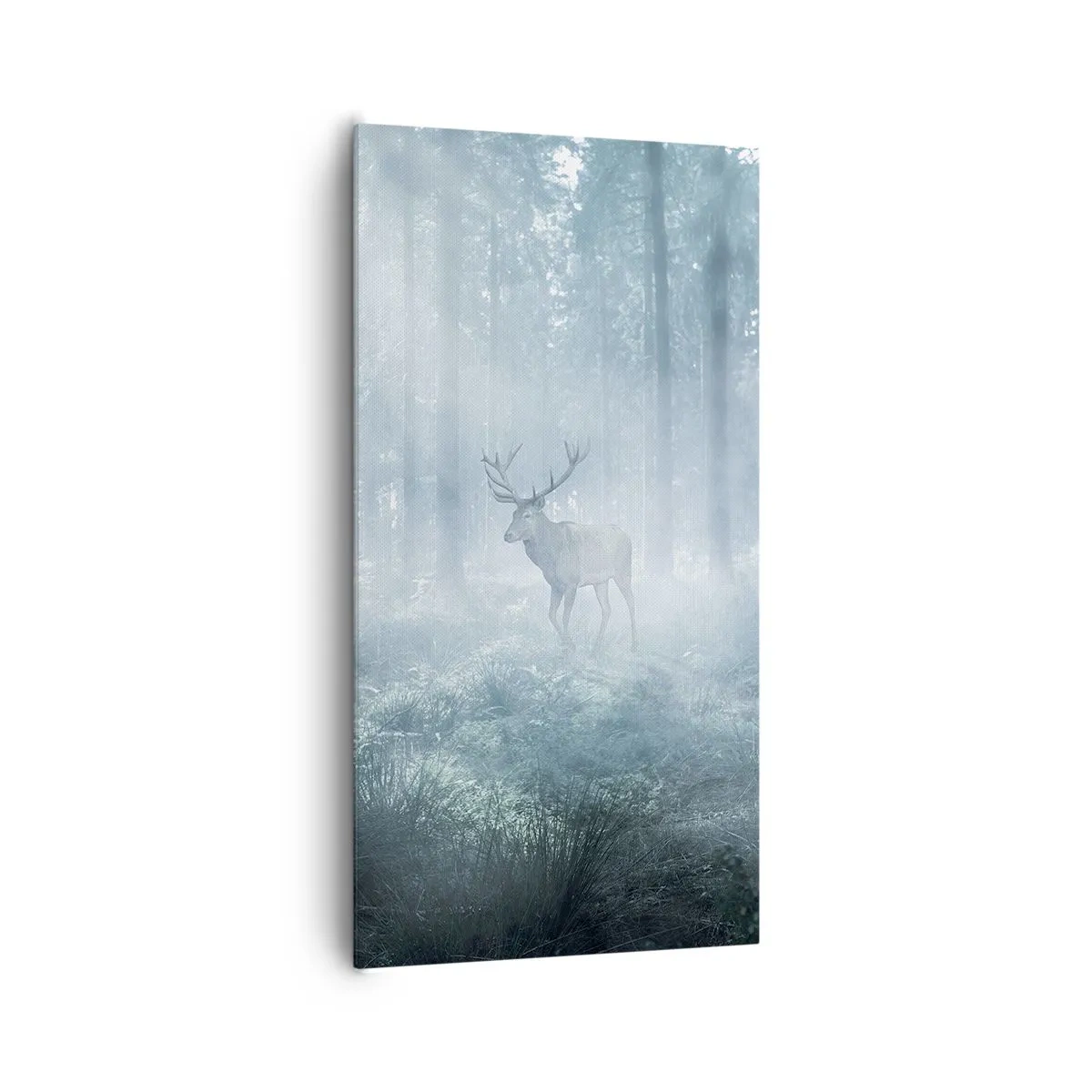 Lærredstryk - Billede på lærred - Morgenvandring rundt på godset - 65x120 cm