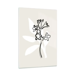 Billede på glas - Skitse til et herbarium - 50x70 cm