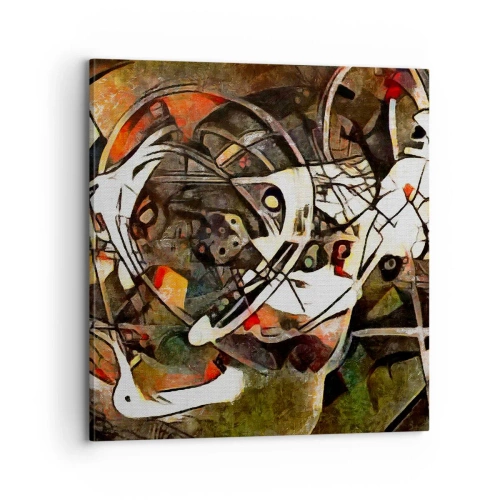 Lærredstryk - Billede på lærred - Kan du høre bevægelse? - 70x70 cm