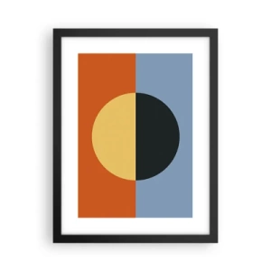 Plakat i sort ramme - En sammensætning af varme og kølighed - 30x40 cm