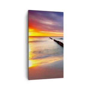 Lærredstryk - Billede på lærred - Lyt til stilheden - 45x80 cm