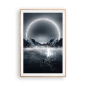 Plakat i ramme af lyst egetræ - En finale på en historie - 61x91 cm