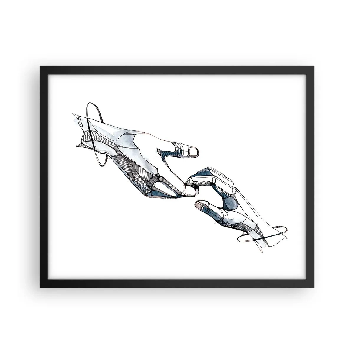 Plakat i sort ramme - En god gestus - 50x40 cm