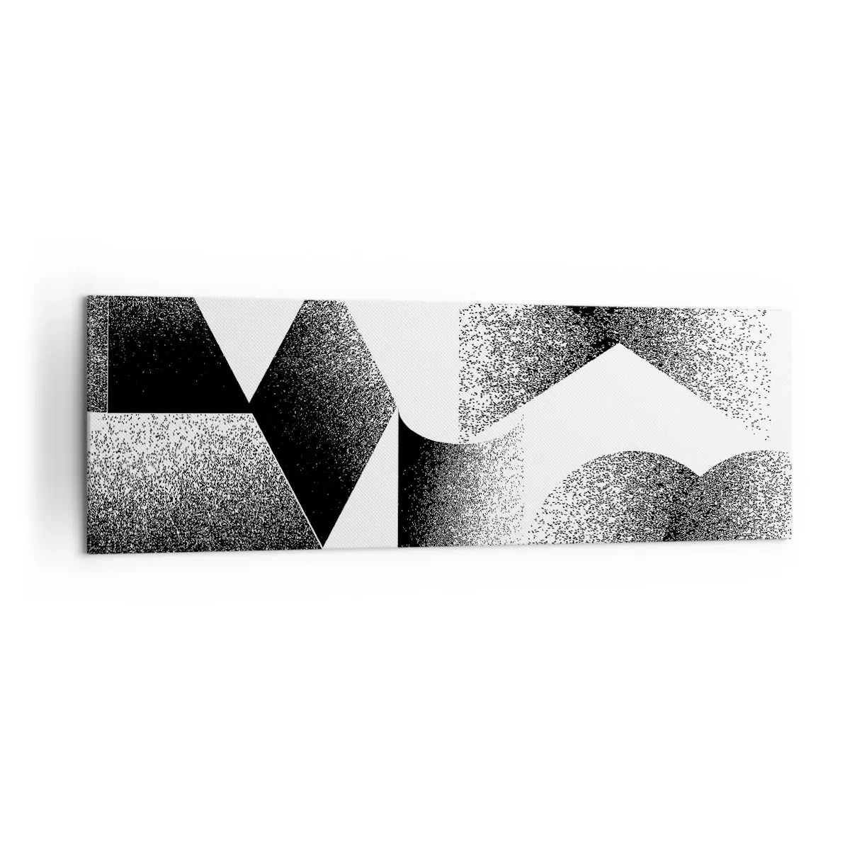 Lærredstryk - Billede på lærred - Vinkler og ovaler - 160x50 cm