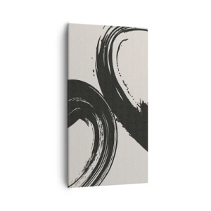 Lærredstryk - Billede på lærred - Fejende og cirkulær - 55x100 cm