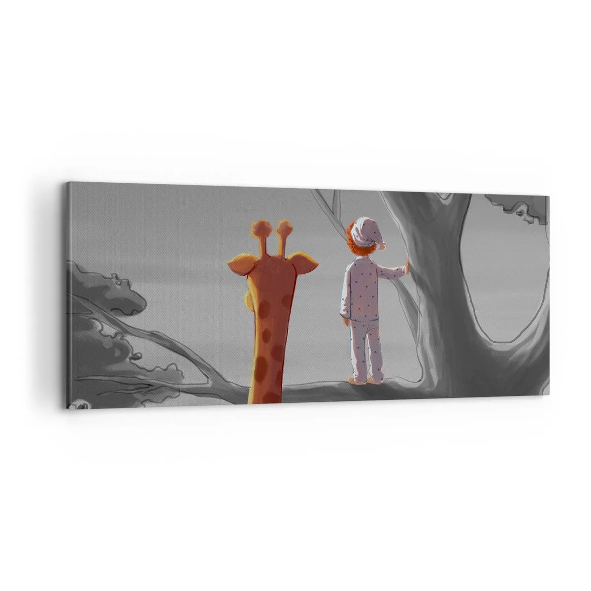 Lærredstryk - Billede på lærred - Det sker virkelig - 100x40 cm