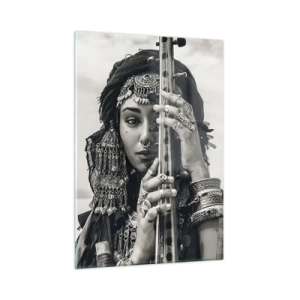 Billede på glas - Selve den orientalske musik - 50x70 cm