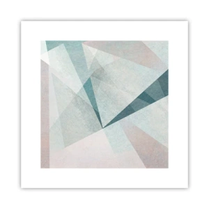 Plakat - Rolig og alligevel dynamisk - 30x30 cm