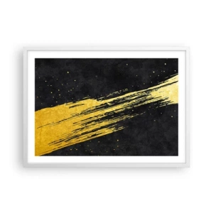 Plakat i hvid ramme - Hop ind i hyperrummet - 70x50 cm