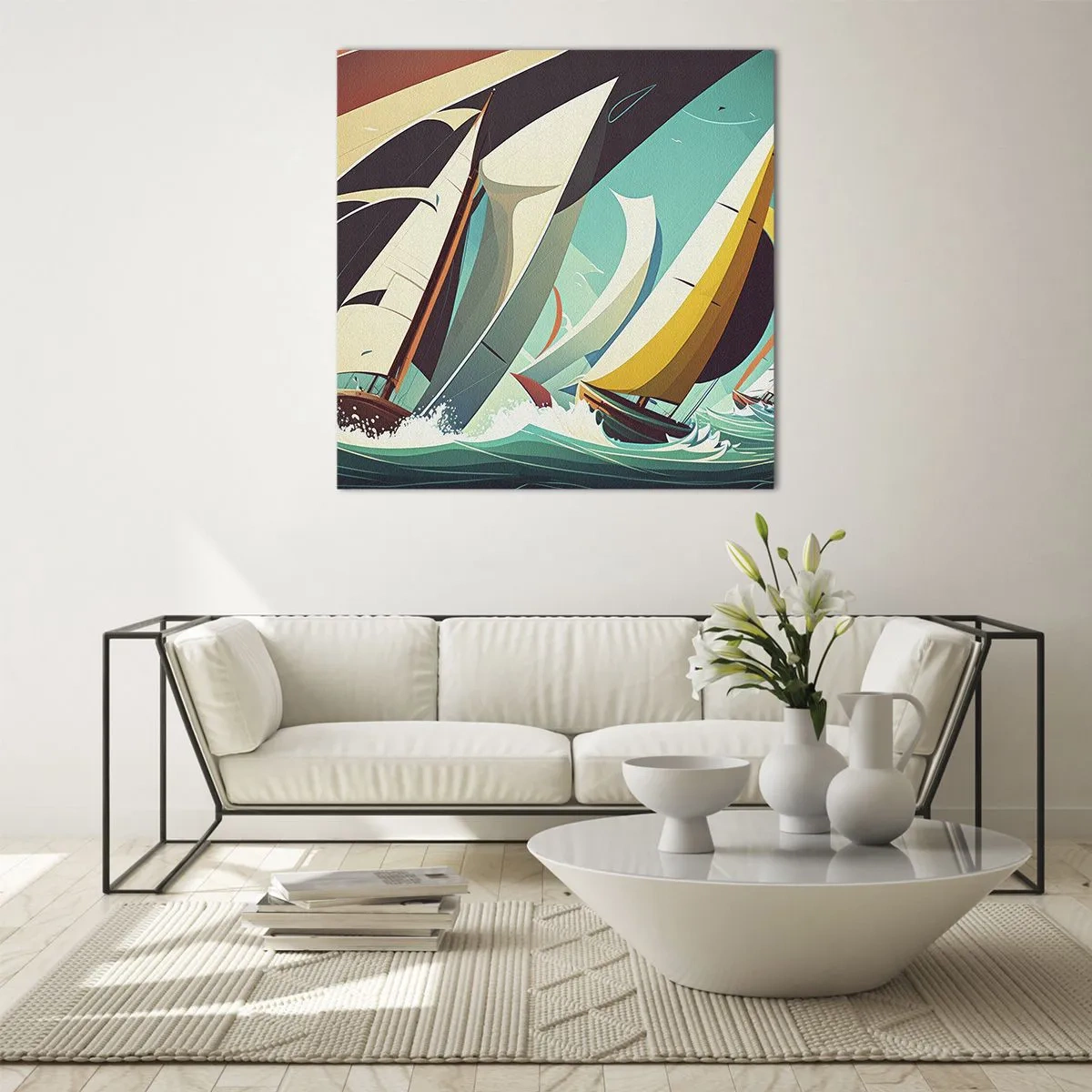 Billede på glas - Tæt på og personligt med elementerne - 50x50 cm