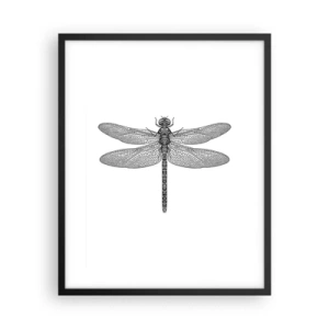 Plakat i sort ramme - Præcision i naturen - 40x50 cm