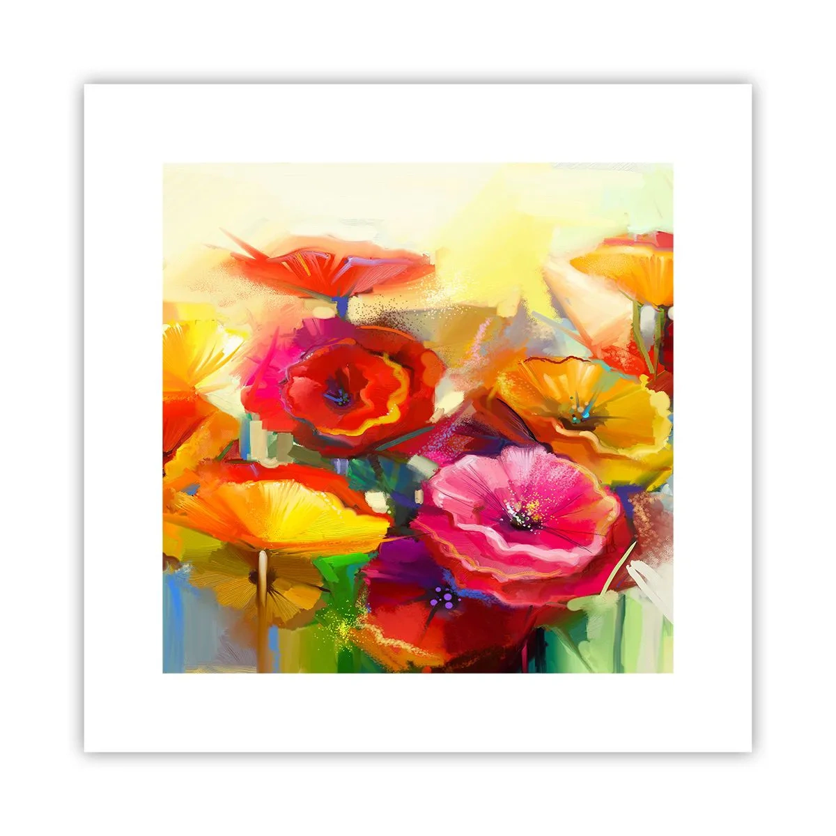 Plakat - Ikke kun rødt - 30x30 cm