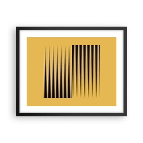 Plakat i sort ramme - Modsætningernes kvadrat - 50x40 cm