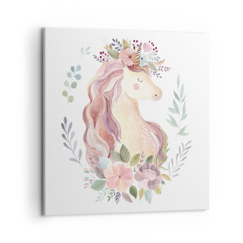 Lærredstryk - Billede på lærred - En invitation til eventyrets verden - 60x60 cm