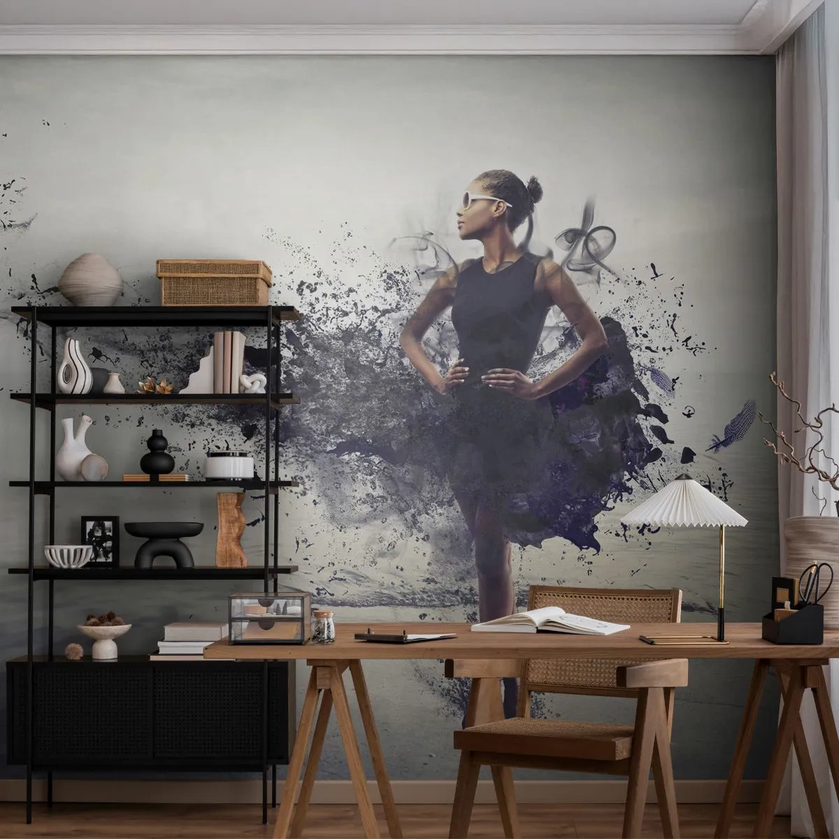 Fototapet Premium Canvas - Afrikansk Venus - Kvinde, Abstraktion, Model - 100x70 cm