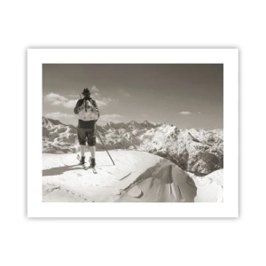 Plakat - Og bjergene er de samme - 50x40 cm