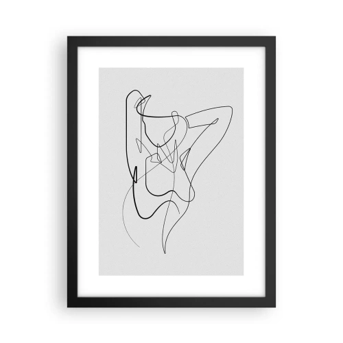 Plakat i sort ramme - Virkelig, hvad er du for en person... - 30x40 cm