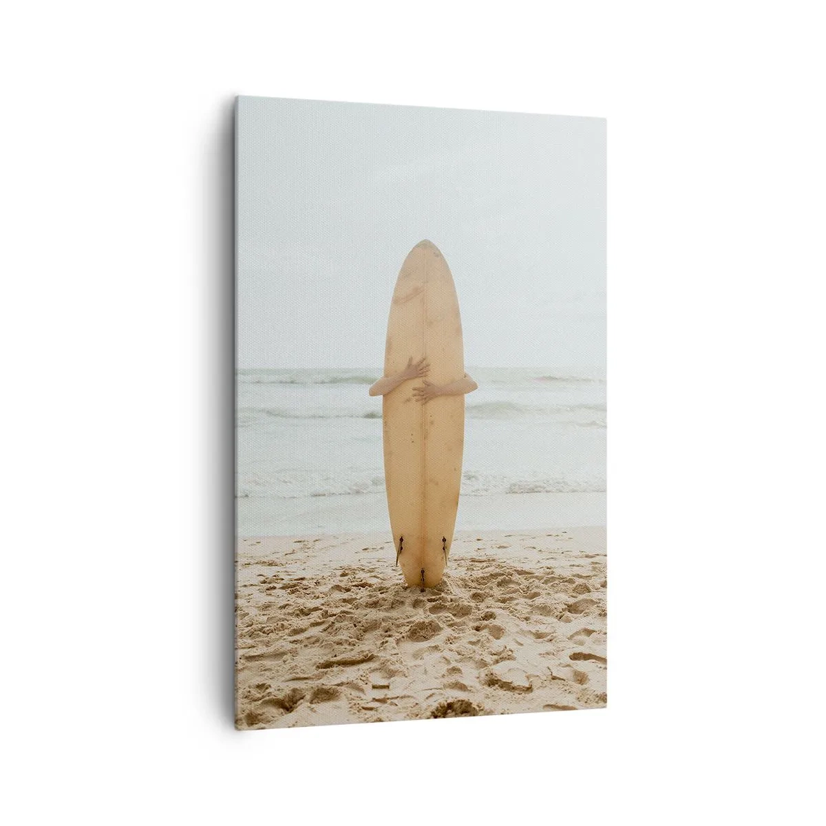 Lærredstryk - Billede på lærred - Af kærlighed til bølgerne - 80x120 cm