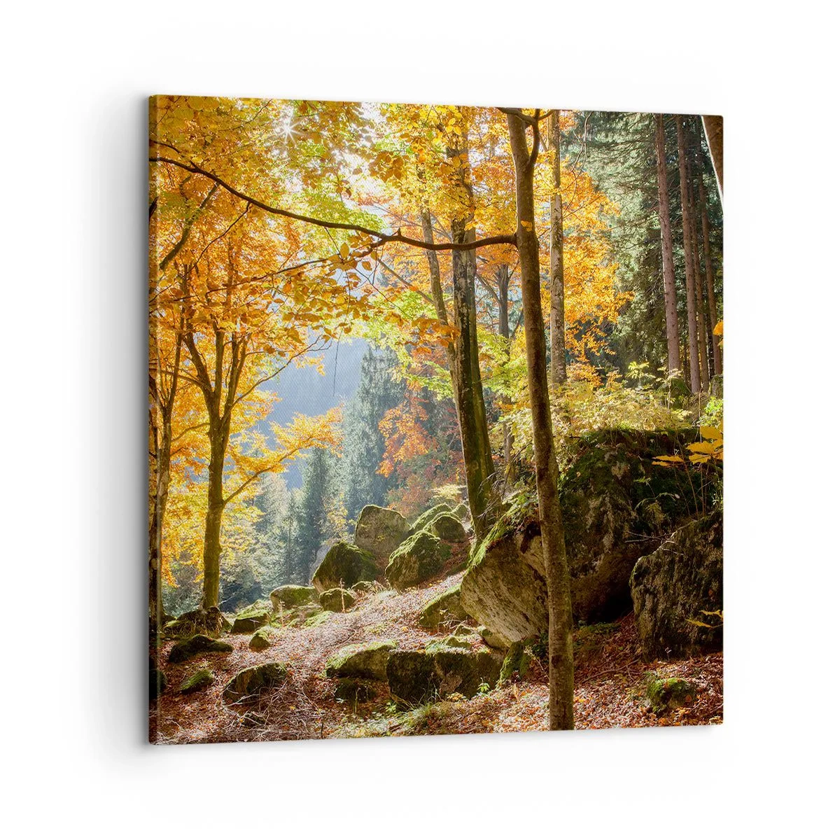 Lærredstryk - Billede på lærred - Tid til at slappe af - 60x60 cm