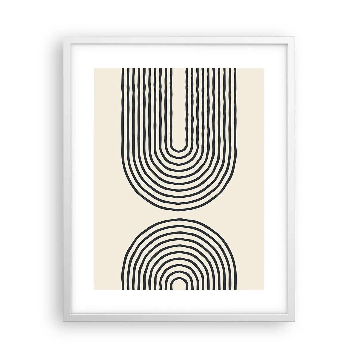 Plakat i hvid ramme - Kommer snart... - 40x50 cm