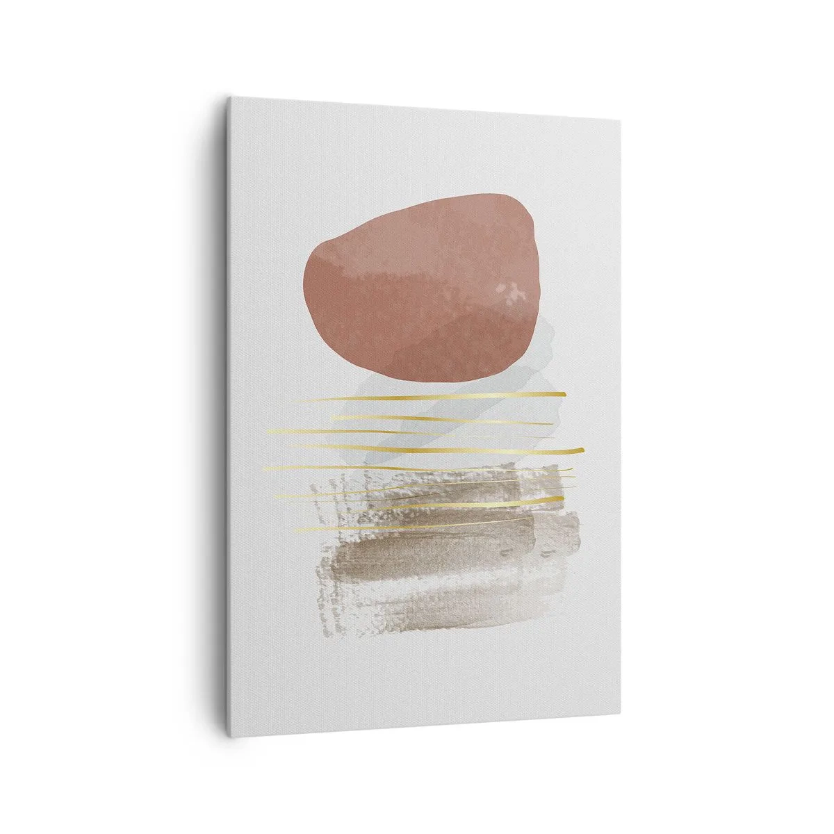 Lærredstryk - Billede på lærred - Abstrakt kolonnade - 70x100 cm