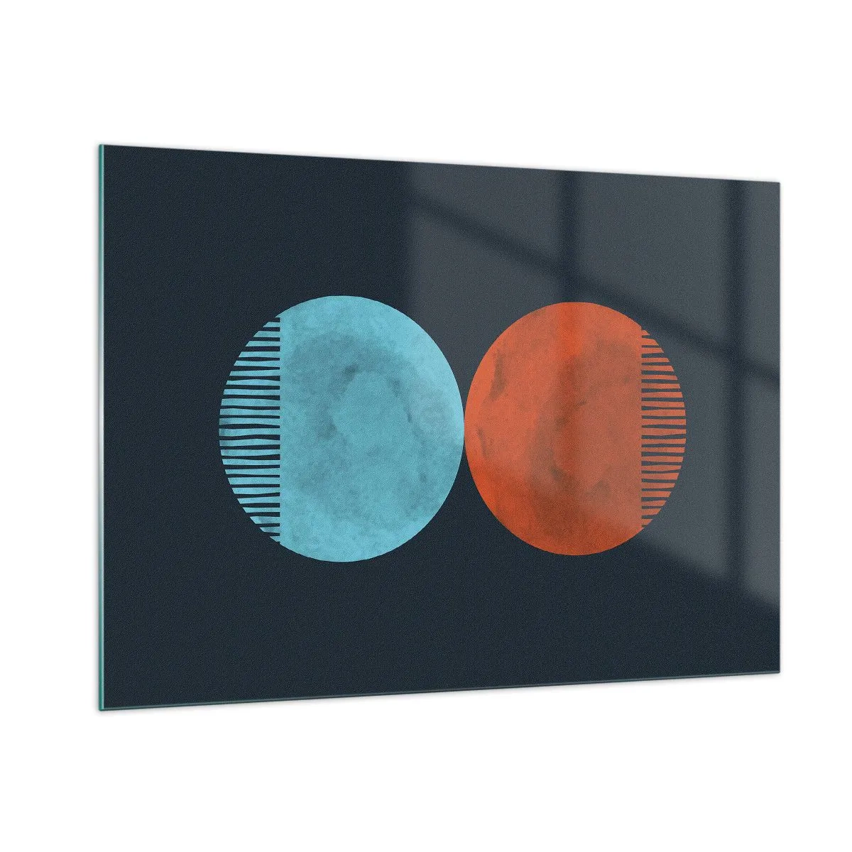 Billede på glas - Kun geometri? - 100x70 cm
