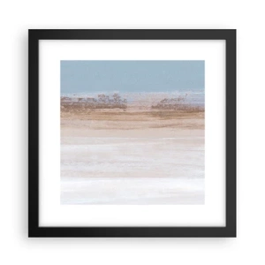 Plakat i sort ramme - Tvetydigt landskab - 30x30 cm