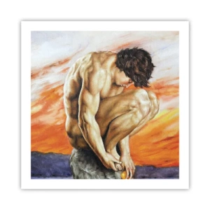 Plakat - Sænket i sig selv - 60x60 cm